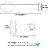 Mixxidea Round Double Towel Hook Bundle with Toilet Paper Holder, Oval Towel Ring - 4 of 4