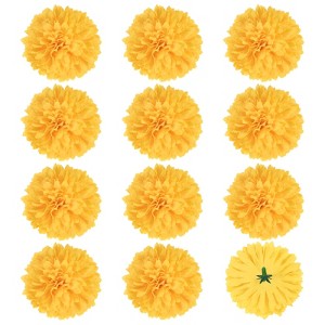 Unique Bargains Silk Fake Chrysanthemum DIY Home Decorations Artificial Flowers 12 Pcs - 1 of 4