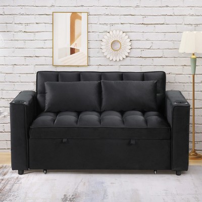 4-1 Multi-functional Sofa Bed with Cup Holder and USB Port-ModernLuxe