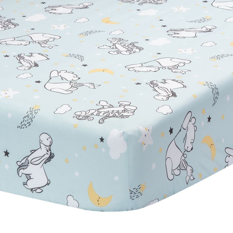 Bedtime Originals Disney Baby Starlight Pooh Infant Fitted Crib Sheet - Blue, 1 of 6