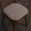 Alexis Memory Foam No Slip Back 16" x 16" Chair Pad Cushion by Sweet Home Collection® - 2 of 4
