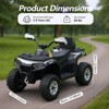 12V Kids Ride-On Electric ATV, Electric ATV Ride On Toy for Boy and Girl, Electric Vehicle ATV Car with 4-Wheeler Bluetooth Audio - 2 of 4