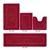 Lux Premium 100% Cotton Tufted Solid Reversible 4 Piece Bath Rug Set – Ultra-Soft, Water-Absorbent, Durable, Machine Washable Bathroom Rug - 2 of 4