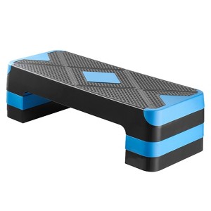 NAYSAYE Aerobic Exercise Step Platform Adjustable Workout Stepper with ...