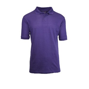 Galaxy By Harvic Men's Short Sleeve Pique Polo Shirt - 1 of 2