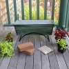 ACHLA Designs Medium Patina Finish Rectangular Outdoor Planter Box with Mounting Brackets Green 24"x9.5" - 2 of 3