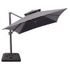 Crestlive Products 13FT Patio Cantilever Umbrella with Base Set Double Top High-strength Aluminum 360°Rotation 5 Heights Adjustable - 2 of 4