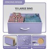 Sorbus 10 Drawers Dresser - Furniture Storage for Bedroom, Closet, Office Organization - Steel Frame, Wood Top, Fabric Bins - 3 of 4