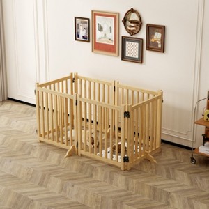 Gulches 31in H x 108in W x 1in D FlexGate Natural Wood 1 Pack Dog Livestock Supplies Product type - 1 of 4