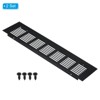 Unique Bargains Aluminum Rectangle with Mounting Screw Cabinet Air Vent Cover 2 Pcs - 3 of 4