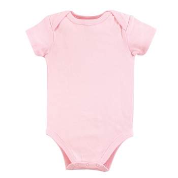 Luvable Friends Baby Girl Cotton Bodysuits 1pk, Pink
