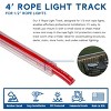 Novelty Lights Rope Light Track - 1/2" 3 Foot Decorative PVC Plastic Mount - Light Rope Wall Hanger - 3 of 4