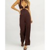 Women's HALTER TIE SLEEVELESS JUMPSUIT - ENDLESS BLU. - 2 of 4