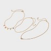 Girls' Multi Hearts Initial Necklace Set - art class™ - 2 of 3