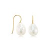 Ross-Simons 11-12mm Cultured Baroque Pearl Drop Earrings in 14kt Yellow Gold - 3 of 4