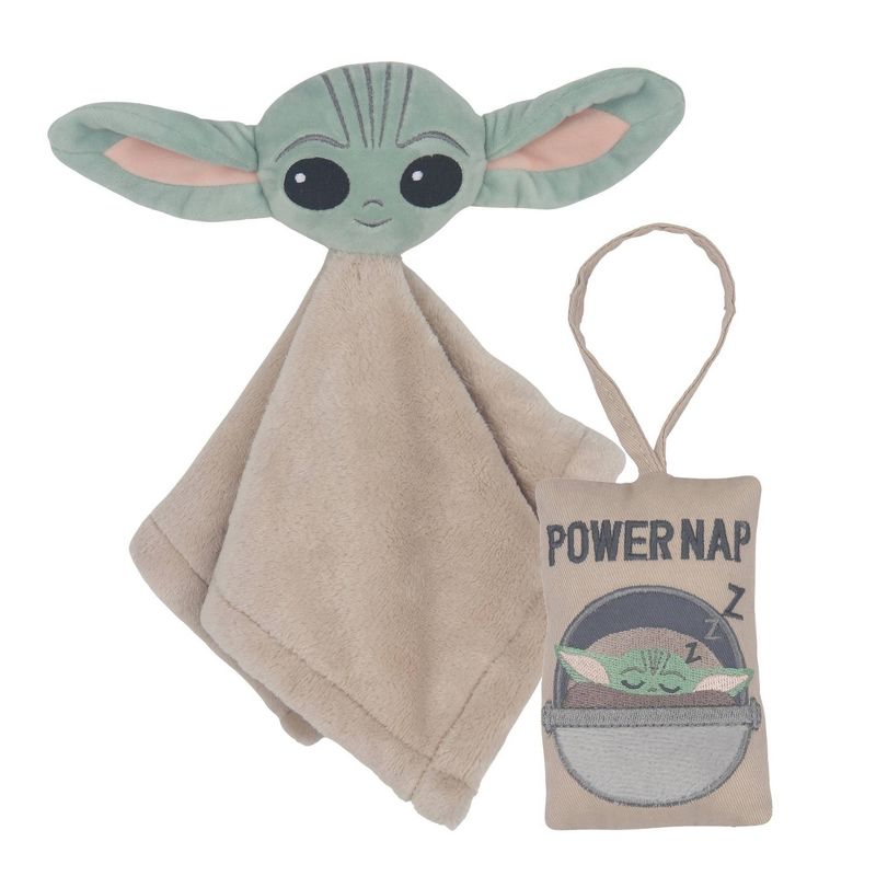 Lambs &#38; Ivy Star Wars Cozy Friends The Child/Baby Yoda Lovey &#38; Door Pillow Gift Set, 2 of 7