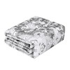 Garvee Washable Vintage Floral Area Rug 5x7'- Non-Slip Print, Non-Shedding, Soft Foldable Carpets,Gray - 3 of 4