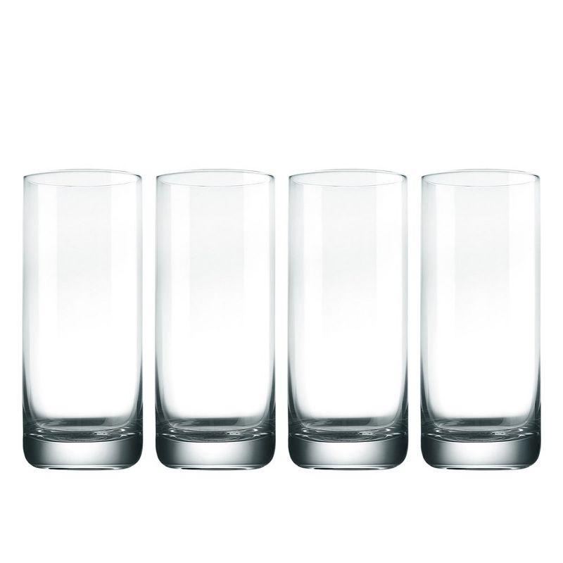 NutriChef 4 Pcs. of Highball Drinking Glass - Heavy Base and Tall Glass Tumbler for Water, Wine, Beer, Cocktails, Whiskey, Juice, Bars, Mixed Drinks, 1 of 4