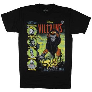 Disney Villains Men's Scar Long Live the King Comic Cover T-Shirt Adult
