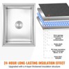 VEVOR Drop in Ice Chest, 22"L x 17"W x 12"H Stainless Steel Ice Cooler, Commercial Ice Bin with Cover, 40 qt Outdoor Kitchen Ice Bar - 4 of 4