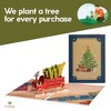 Paper Love 3D Christmas Tree Wagon Pop Up Christmas Card, 100% Recycled and Eco-Friendly, 8" x 6" Cover - With Note Tag - 4 of 4
