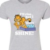 Women's - Garfield - Rise But Wont Shine Fitted Graphic T-Shirt - 2 of 3