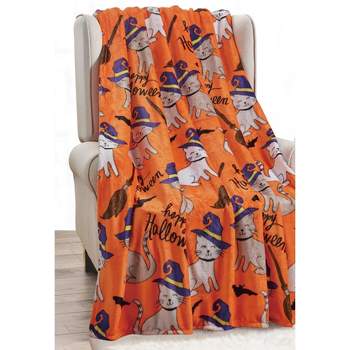 Super Spooky and Comfy Microplush Halloween Throws (50" x 60")