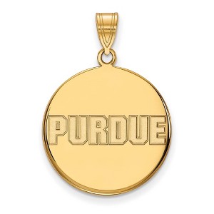 Black Bow Jewelry 14k Yellow Gold Purdue Boilermakers NCAA Large Pendant - 1 of 3