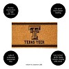 Evergreen Texas Tech University Logo Turf Mat, Brown- 28 x 16 Inches Indoor Outdoor Doormat - 4 of 4