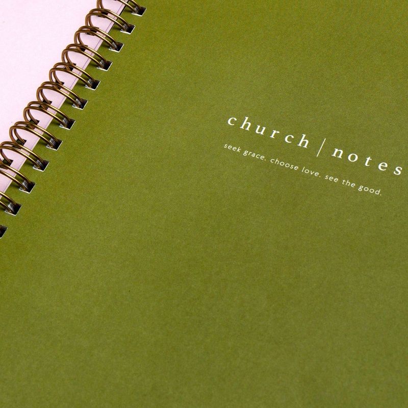 College Ruled 1 Subject Spiral Notebook Blush - Church Notes, 4 of 8