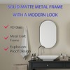 PAGED 15.7" Wall Mounted Bathroom Cabinet with Mirror and Adjustable Shelves, Metal Frame Medicine Cabinet for Bathroom/Living Room/Kitchen - 2 of 4