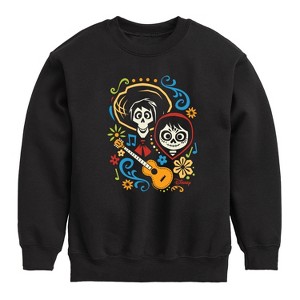 Boys' - Coco - Hector And Miguel Graphic Long Sleeve Fleece Sweatshirt - 1 of 4
