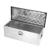 Truck Bed Toolbox For Trailer Pickup, RV Storage Organizer Tool Box Flatbox With Side Handle Lock Keys, Aluminum 5 Bar Tread Pattern - 3 of 4