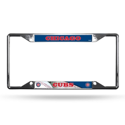 MLB Chicago Cubs View Chrome License Plate Frame