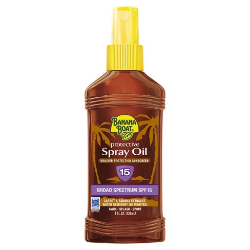 banana boat protective tanning oil