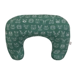 Boppy Nursing Pillow - Green Animal Sketches - 1 of 4