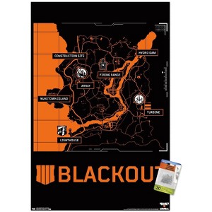 Trends International Call of Duty: Black Ops 4 - Blackout Map Unframed Wall Poster Prints - 1 of 4