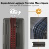 4 Piece 20"and 28" Luggage Set, ABS Lightweight Suitcase with Travel Duffel Bag, Toiletry Bag, Spinner Wheels,  TSA Lock--ModernLuxe - 4 of 4