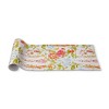 tagltd Bloom & Blossom Blue Orange Red Bright Floral on White Background Cotton Machine Washable Table Runner Décor Decoration 72" x 14.5"-in. - 3 of 3