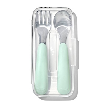 Gorham baby spoon and fork set brand new in box hot and with cleaning and holding po