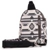 Aztec Sling Bag Southwest Crossbody Bags Trendy Chest Bag for Women Shoulder Bag LG-WG2205-210BK - 2 of 4