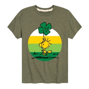 Boys' - Peanuts - Woodstock Shamrock Short Sleeve Graphic T-Shirt - 1 of 4