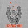 Star Wars Cute Chewbacca I Chews You  Dog T-Shirt - Athletic Heather - Medium - image 2 of 4