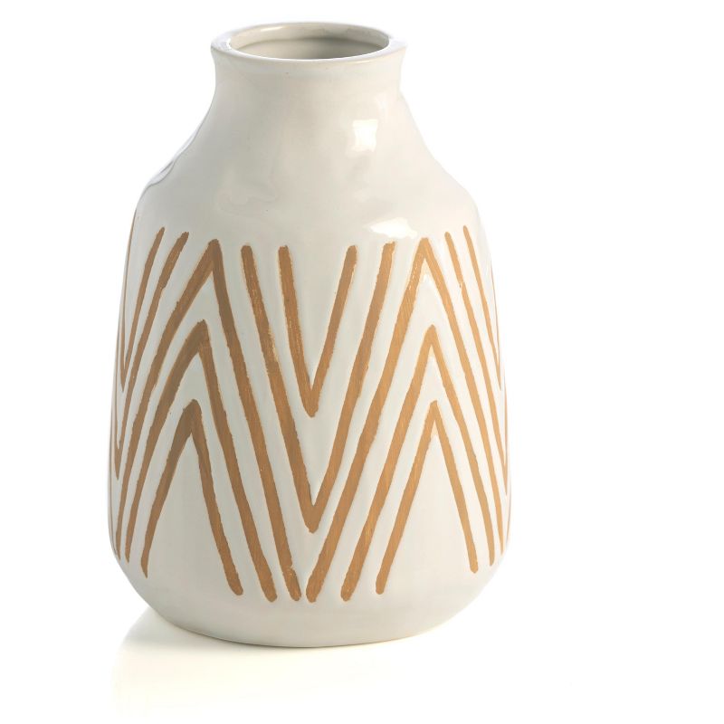 Shiraleah White Decorative Aptos Vase, 1 of 7