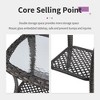 POCASSY Wicker Patio Chairs Set of 4, All Weather Wicker Rattan Patio Chairs, High Back Deep Seat with 4 Accent Table for Porch Balcony Pool - 3 of 4
