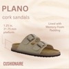 CUSHIONAIRE Plano Slip-On Sandals for Women with Arch Support, Adjustable Buckle Straps, and Stitched Outsole – Casual Flat Summer Womens Sandals - 3 of 4