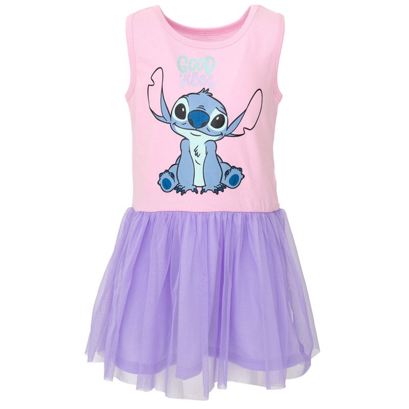 Disney Lilo & Stitch Princess Ariel Girls Tulle Dress Toddler to Big Kid, 3 of 8