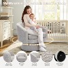 360°Modern Swivel Accent Sofa Chair,Cozy Round Chenille Fabricm,Round Armchair Single Sofa with Arms, for Living Room - 4 of 4