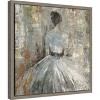 Amanti Art In Waiting (Woman in Dress) by Aimee Wilson Canvas Wall Art Print Framed 16 x 16-in. - 3 of 4