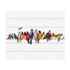 "Large Bird Menagerie Ii" Outdoor All-Weather Wall Decor - 2 of 4